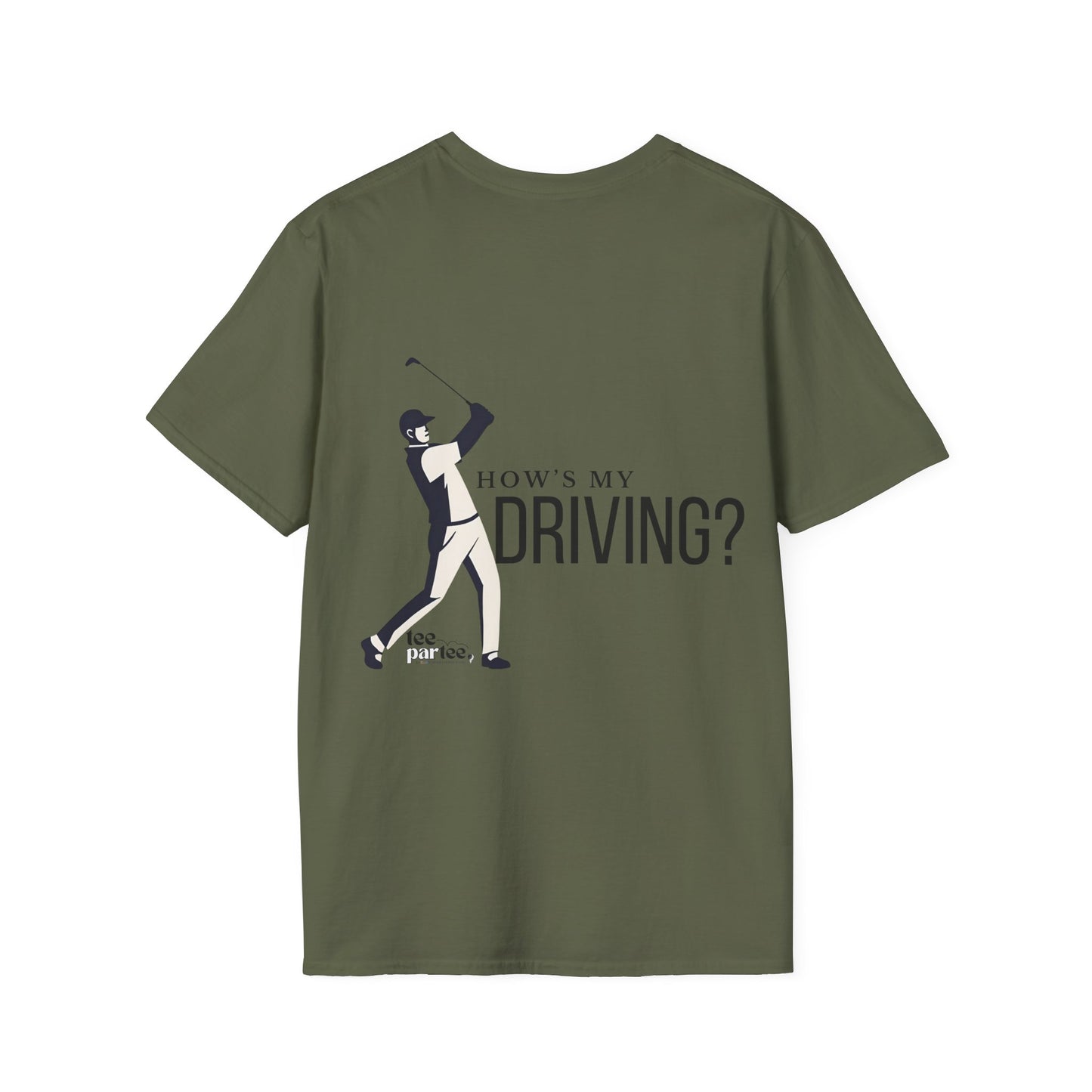 How's my Driving- Male Softstyle T-Shirt