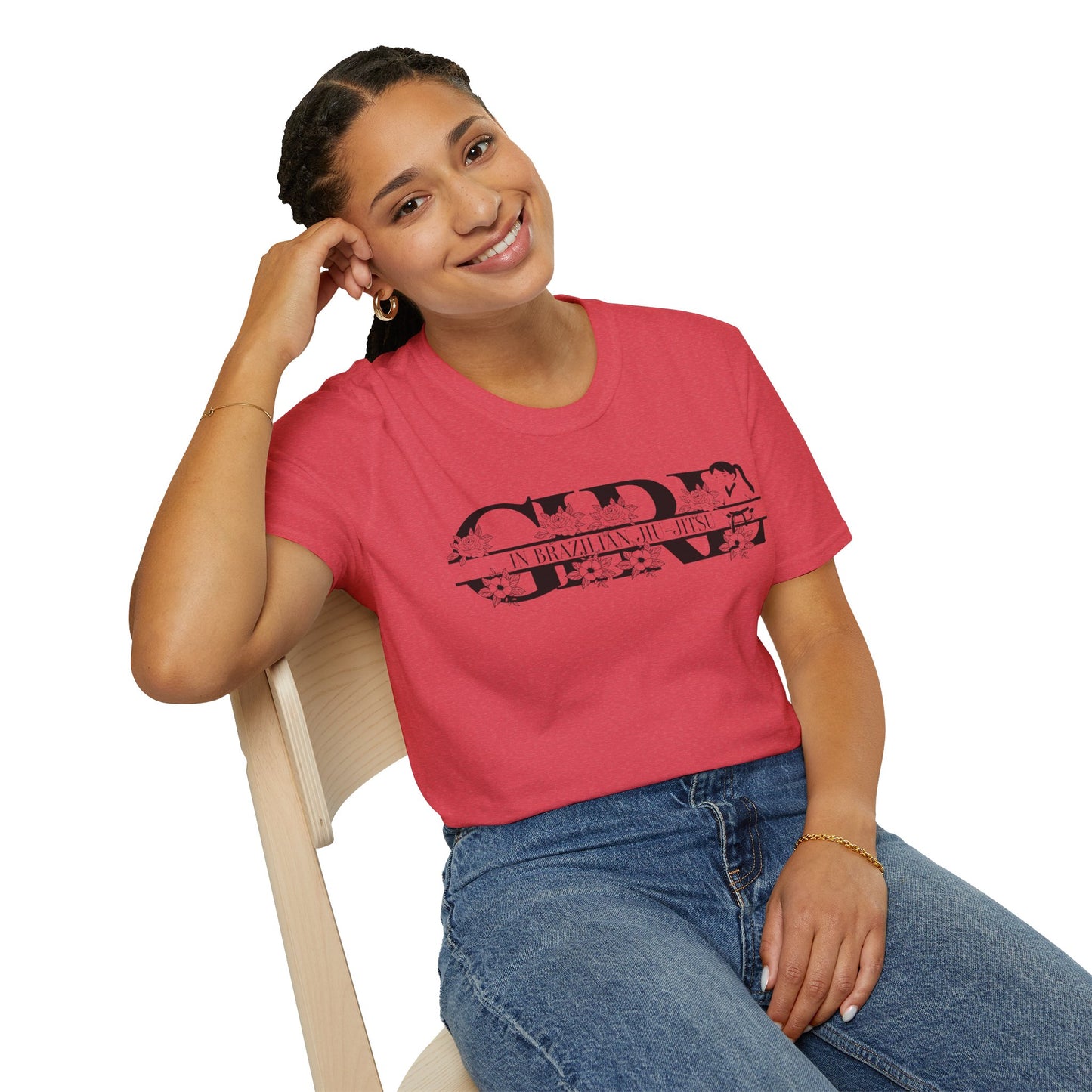 Girl In Brazilian Jiu-Jitsu- Unisex Softstyle T-Shirt