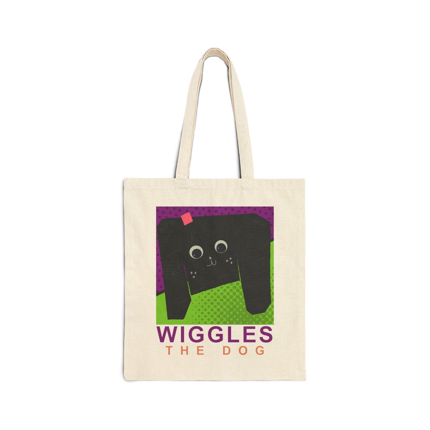 Wiggles the Dog- Canvas Tote Bag