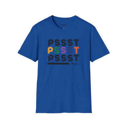 Pssst! (Text)- Unisex Softstyle T-Shirt