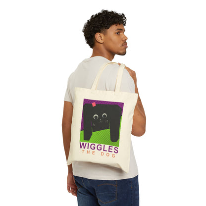 Wiggles the Dog- Canvas Tote Bag