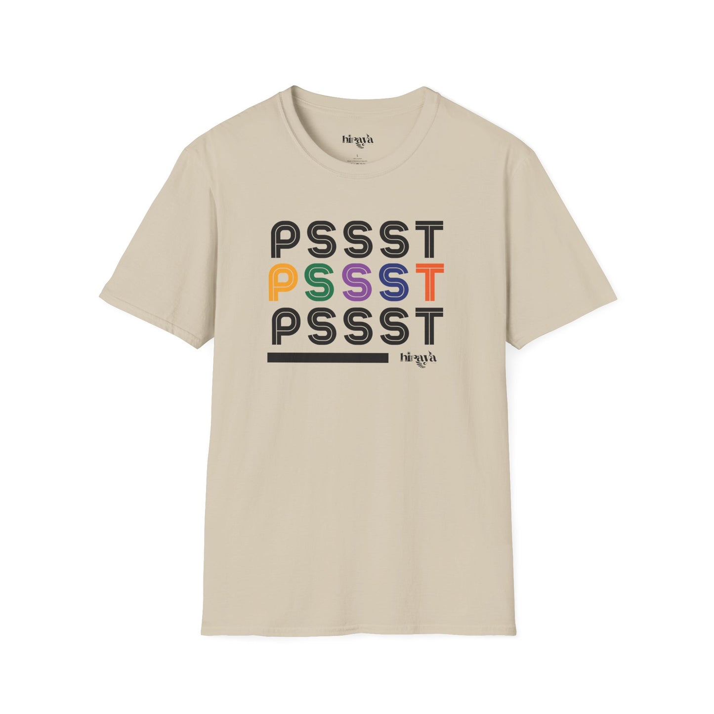 Pssst! (Text)- Unisex Softstyle T-Shirt