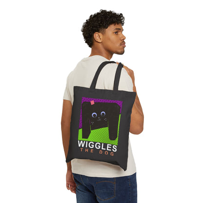 Wiggles the Dog- Canvas Tote Bag