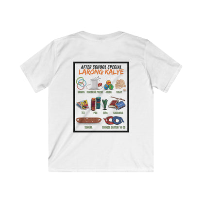 Larong Kalye Kids Tee - Filipino Childhood Nostalgia and Heritage Pride (Kids Unisex soft style shirt)