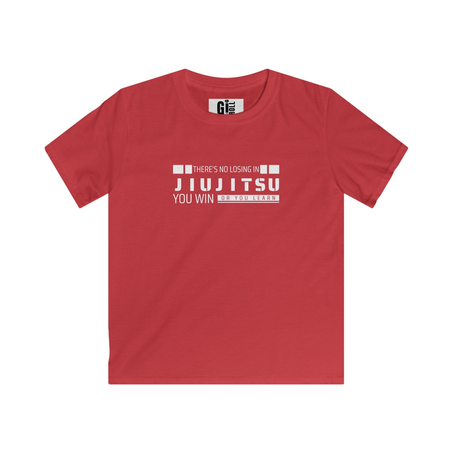 There's No Losing In Jiu-Jitsu -Kids Softstyle Tee