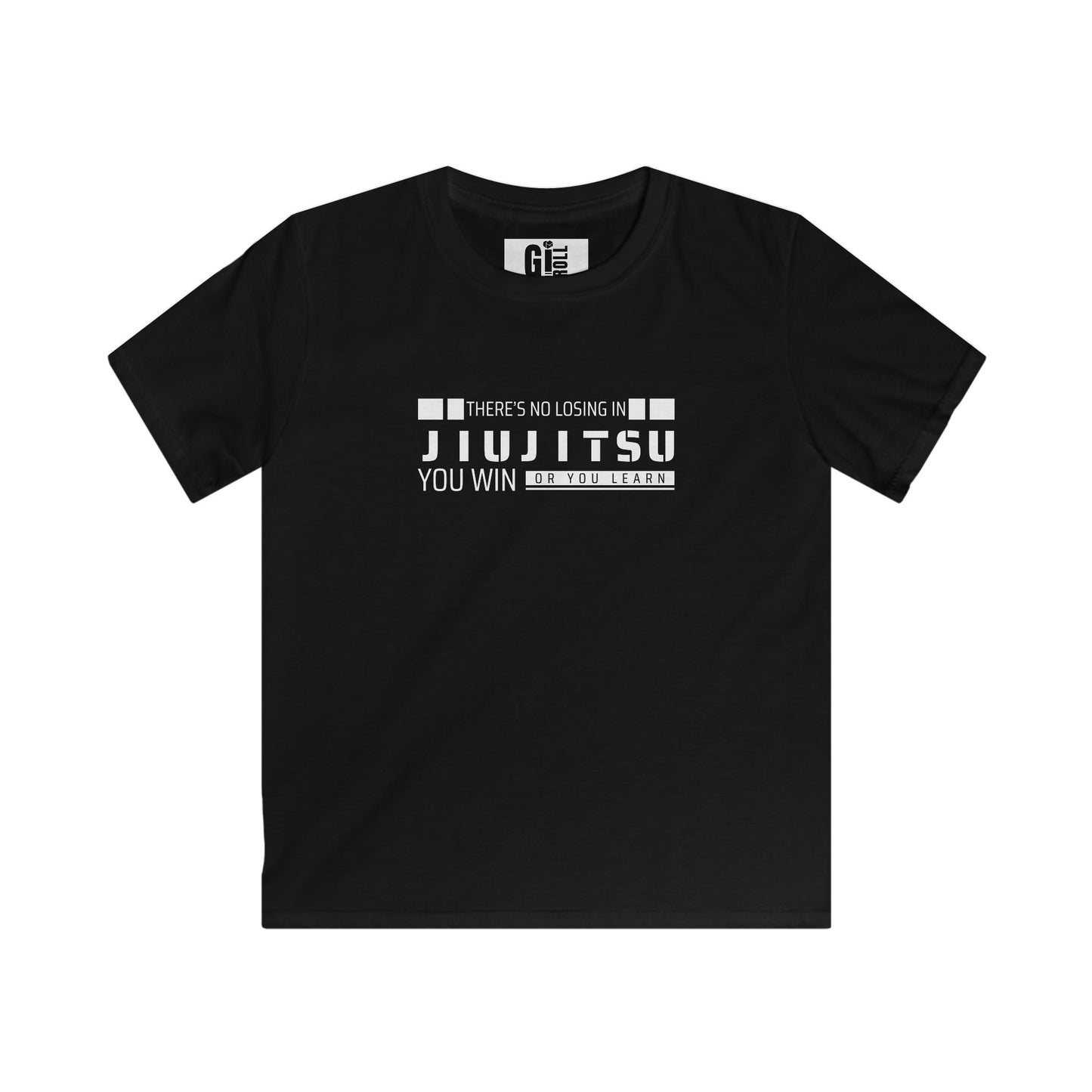 There's No Losing In Jiu-Jitsu -Kids Softstyle Tee