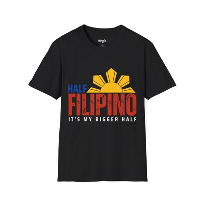 Half Filipino- Filipino Heritage T-Shirt (Unisex Soft Style Shirt)