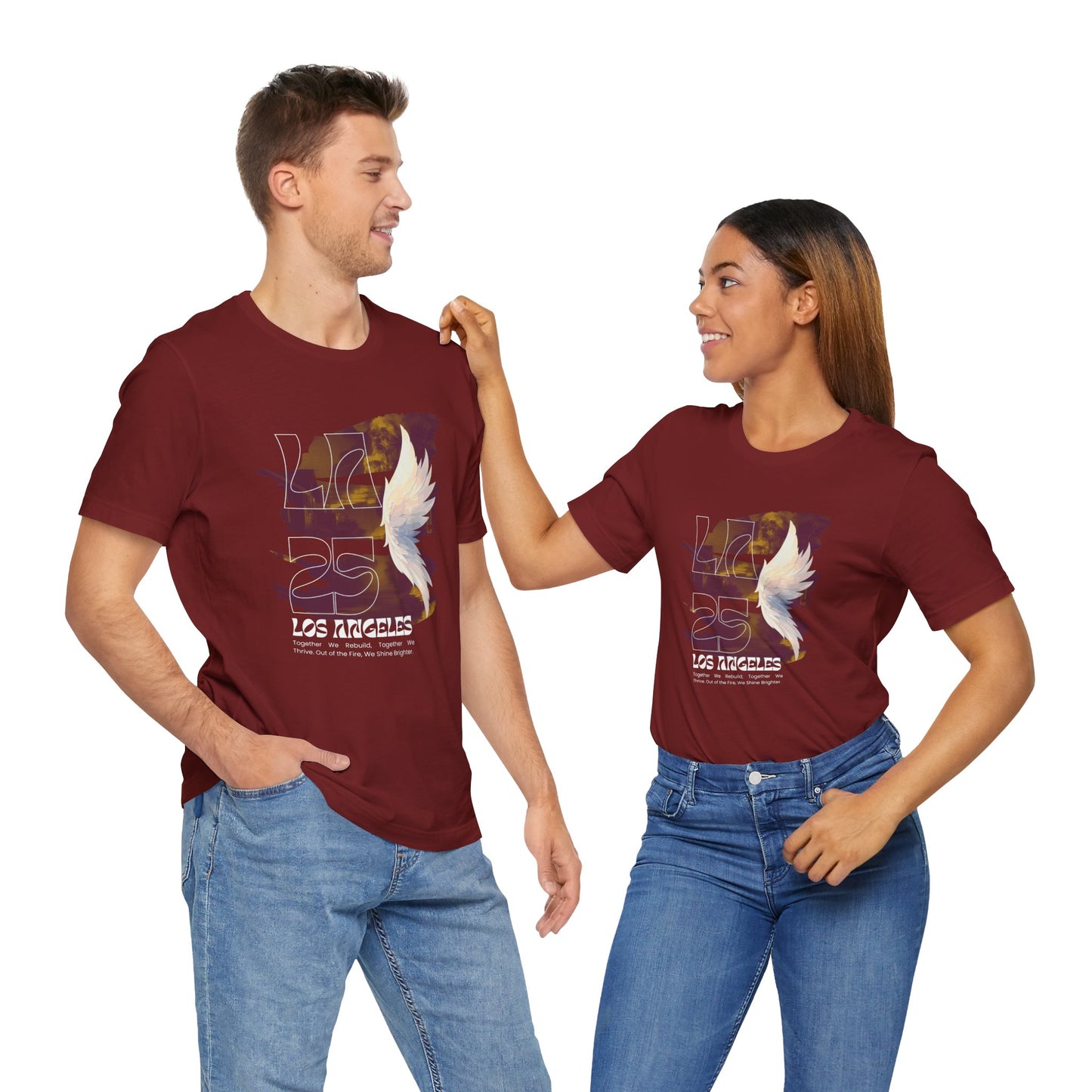 LA 25 Wings (Together We Rebuild) – LA Fire Relief Unisex Shirt