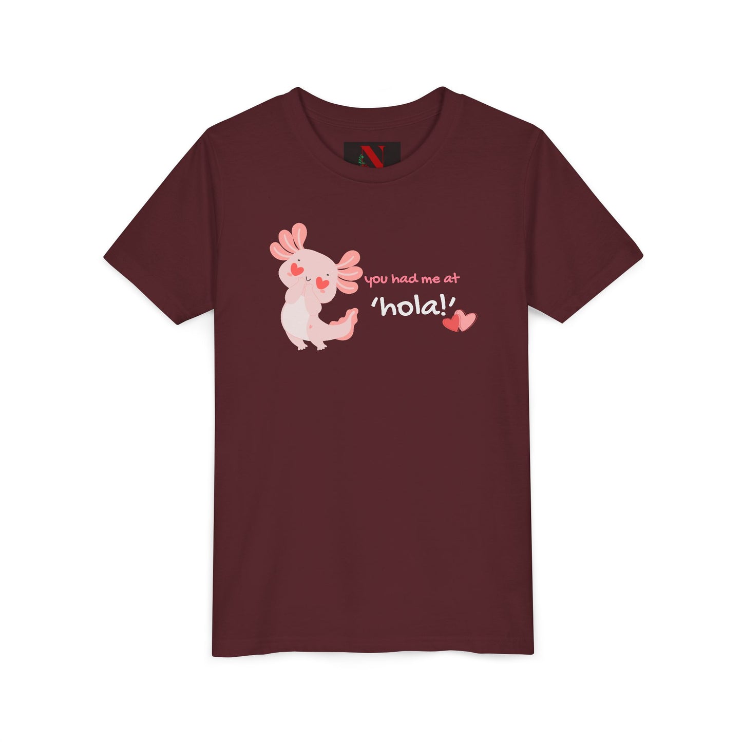 Axolotl 'Hola' - Unisex Kids Shirt