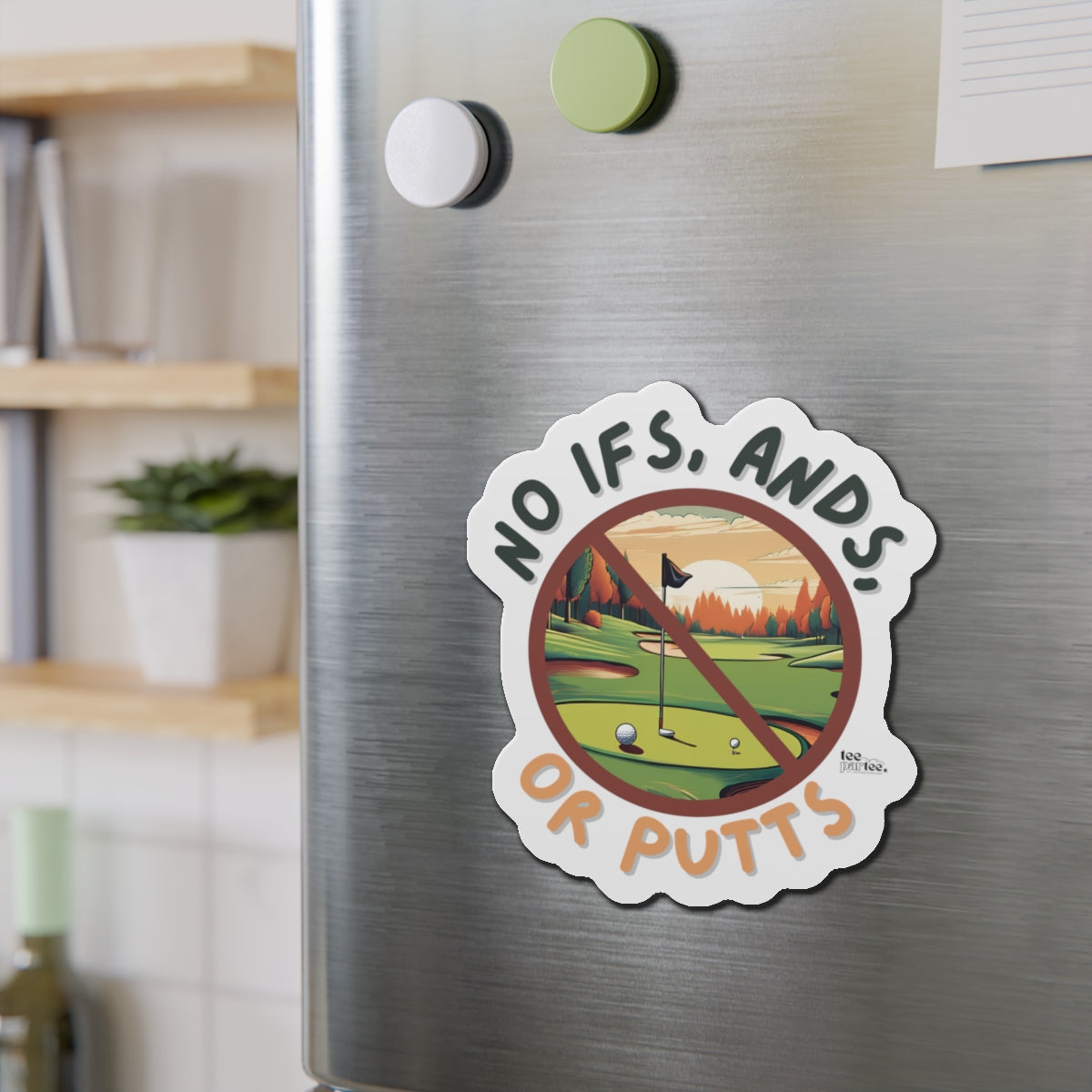 No Putts- Die-Cut Magnets