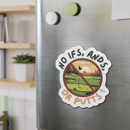 No Putts- Die-Cut Magnets