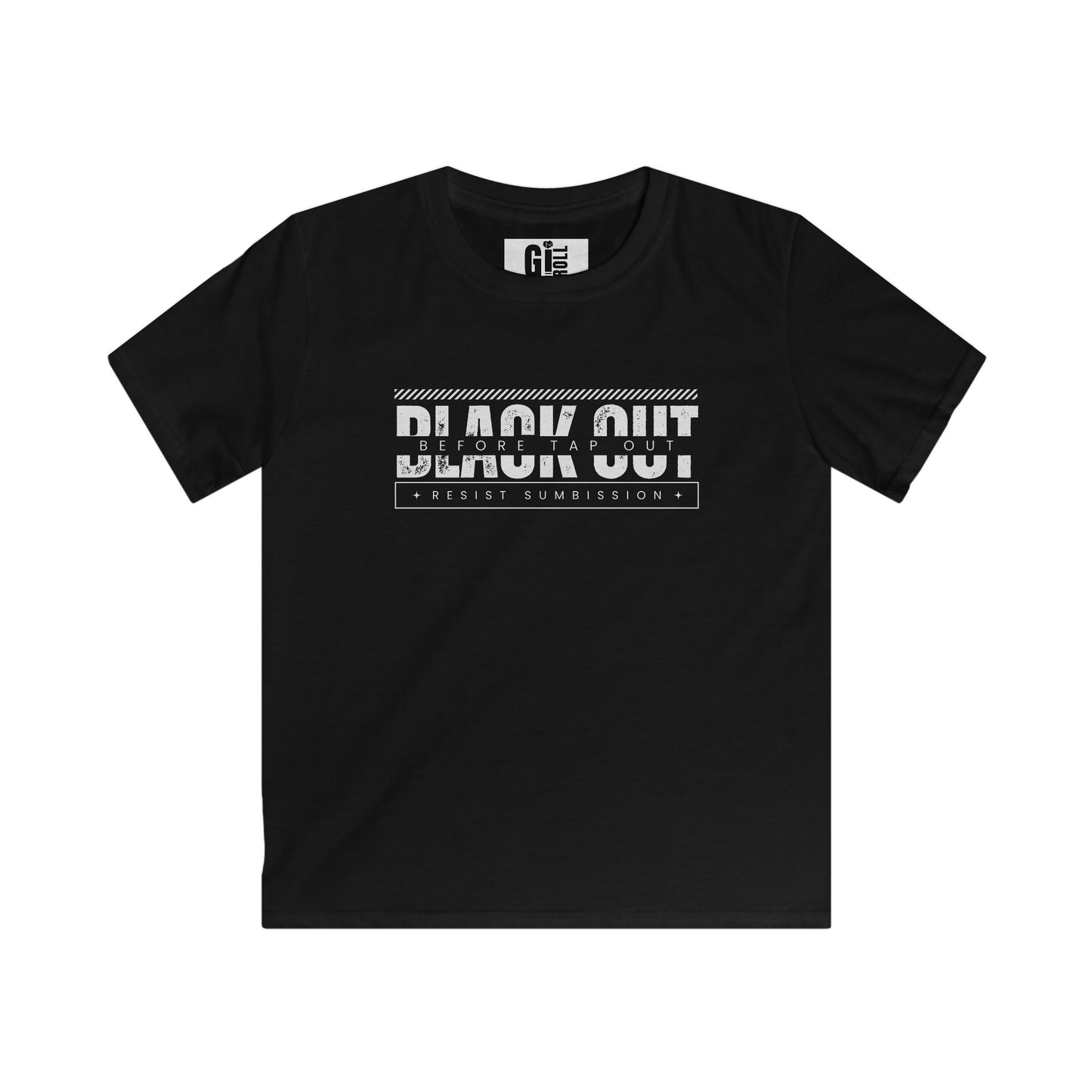 Black Out (Resist Submission) -Kids Softstyle Tee