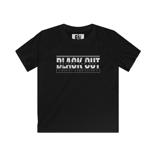 Black Out (Resist Submission) -Kids Softstyle Tee