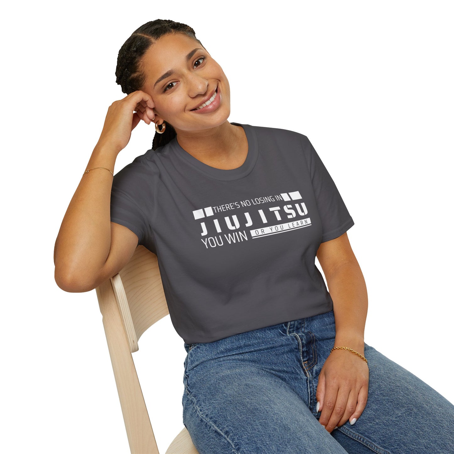 There’s No Losing in Jiu-Jitsu - Unisex Softstyle T-Shirt